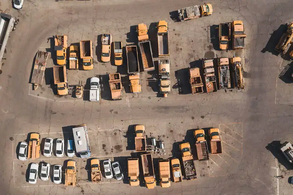 construction vehicle yard hire