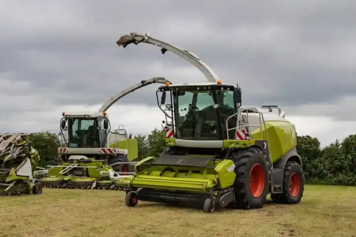 farming combine harvester