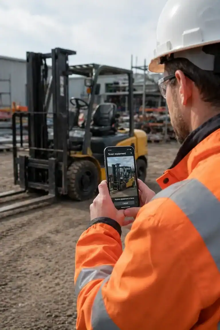 forklift kynekt app photo scan id