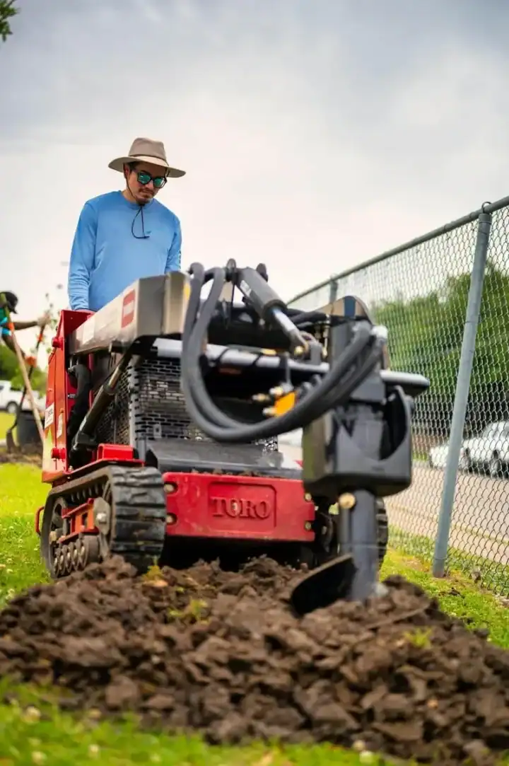 rotavator groundworks gardening mower