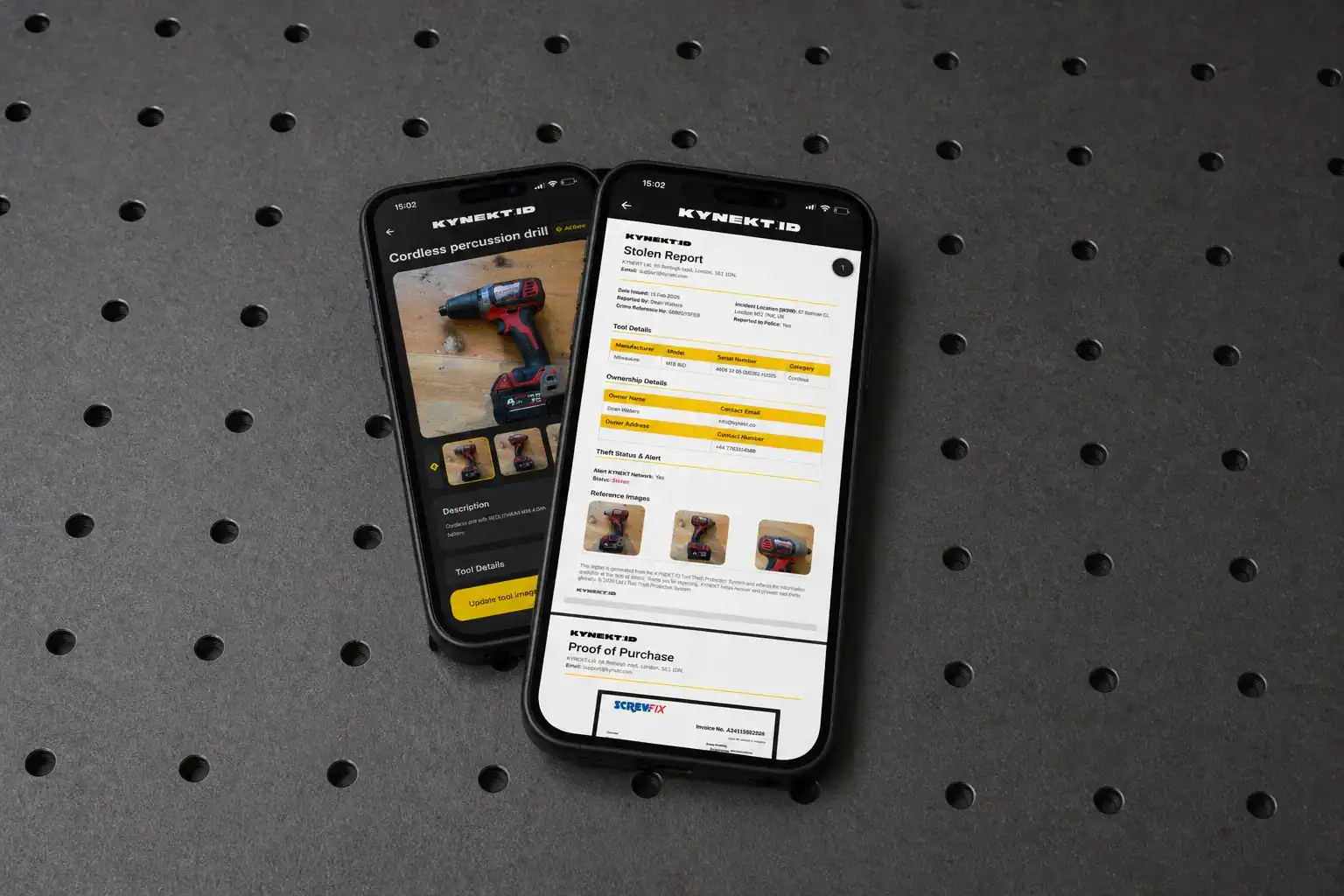 tool log inventory kynekt app
