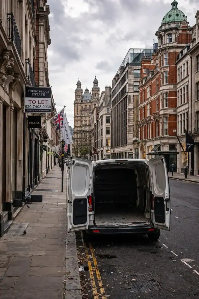 van broken into on london street